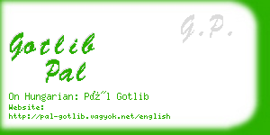 gotlib pal business card